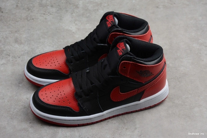 Jordan 1 Bred Kids Banned Red  OG Air 555088 Retro Black 001 High 0823
